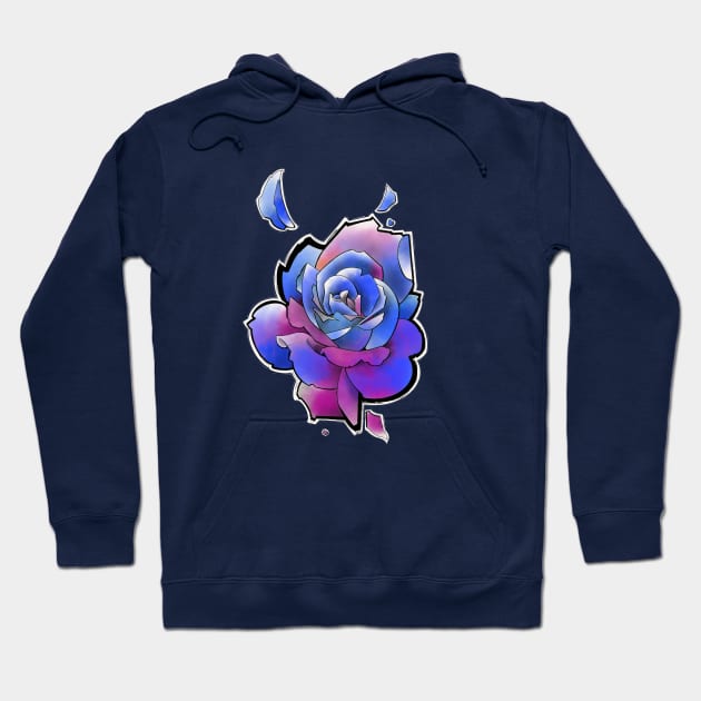 Blue rose hoodie online